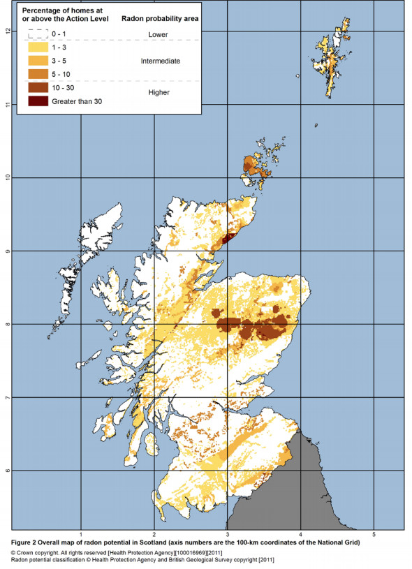 radon map scotland